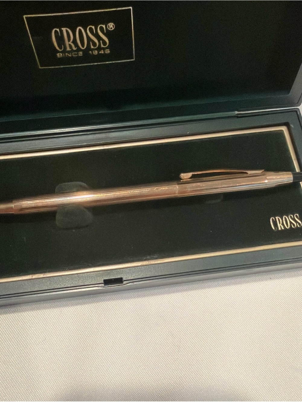 Rose Gold Retractable Ballpoint Pen - Picture 6 of 8